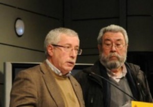En la imagen, los líderes de CC.OO. y UGT, Ignacio Fernández Toxo y Cándido Méndez, respectivamente.