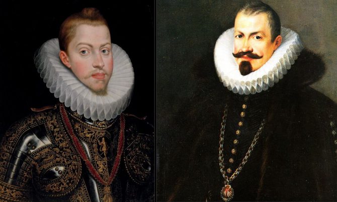 Retratos de Felipe III y el Duque de Lerma realizados en la época en la que la Corte se encontraba en Valladolid