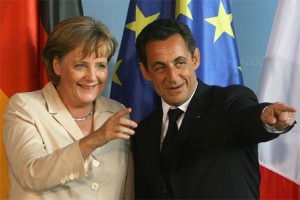Angela Merkel y Nicolas Sarkozy