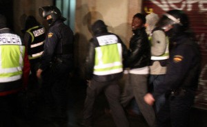 Imagen de archivo de una operación policial contra el yihadismo en Cataluña.