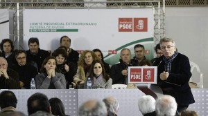 Cabaña, durante su intervención ante dirigentes del PSOE de Cádiz.