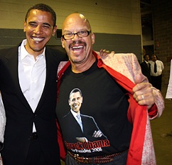 Tom Joyner, con Barack Obama.