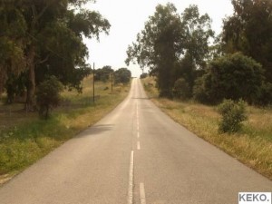 En este tramo de la antigua carretera de Extremadura fue asesinado el general Gabaldón. En este tramo de la antigua carretera de Extremadura fue asesinado el general Gabaldón.