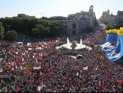 Multitudinaria manifestación contra el aborto en Madrid.