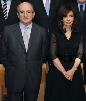 El presidente de Repsol y la presidenta de Argentina.