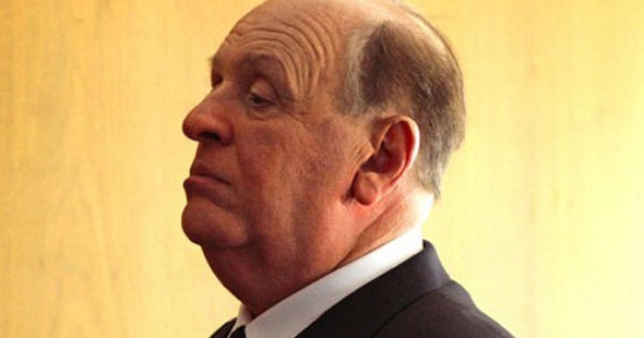 La imagen de Hopkins como Hitchcock