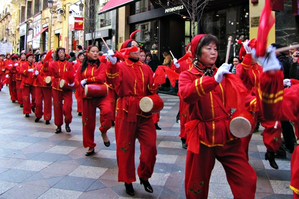 Mujeres chinas en España.