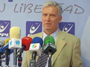 Julio Liarte, durante una rueda informativa.