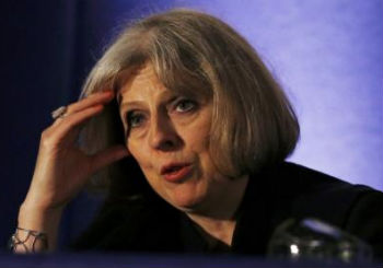 La Ministra de interior inglés, Theresa May. Reuters.