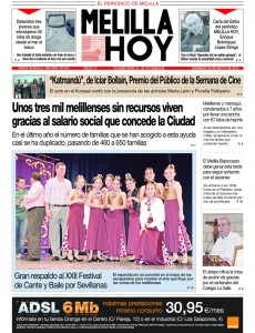 Portada del 'Melilla Hoy'.