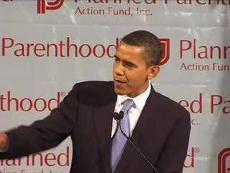Obama en un acto de la abortista Planned Parenthood