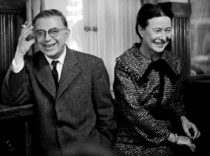 Simone de Beauvoir y Jean Paul Sartre.