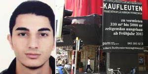 El presunto asesino y el local donde se produjeron los hechos.