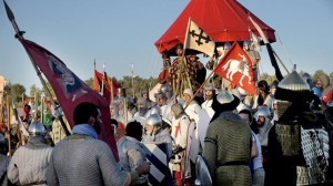 Recreación de la Batalla de las Navas de Tolosa, ayer en la localidad jienense del mismo nombre 