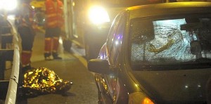 El cuerpo de la víctima.