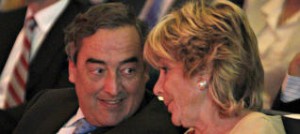 Rosell y Esperanza Aguirre. Rosell y Esperanza Aguirre.
