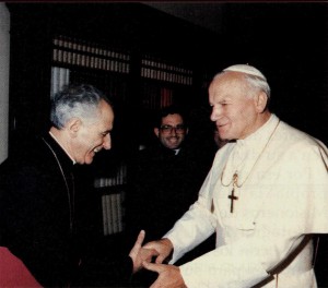 Guerra Campos recibido por Juan Pablo II.