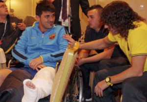 Villa ha permanecido varios meses apartado de los terrenos de juego debido a una grave lesión.