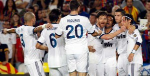 El Real Madrid felicita a Cristiano por el 2-2.