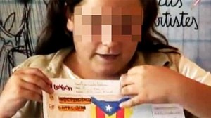 Una de las niñas que salió en el programa 'Petits artistes'. 