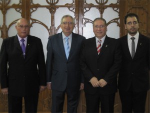 Rafael Montero, junto al presidente de Melilla, Juan José Imbroda.