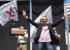 Anglada, durante el acto en Torrejón. Anglada, durante el acto en Torrejón.