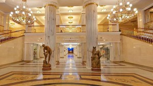 El hotel de lujo Radisson Royal de Moscú en el que se alojó Artur Mas. 