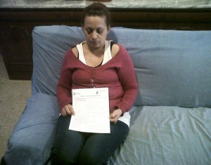 La madre de la menor violada. La madre de la menor violada.