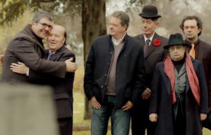 Algunos de los humoristas participantes en el anuncio.