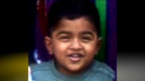 El pequeño víctima de la barbarie.