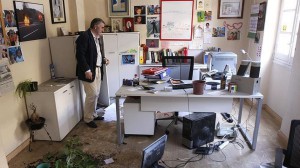 Estado de las instalaciones del Consorcio de Bomberos en Málaga tras ser asaltado por ladrones en mayo pasado