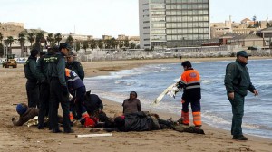 Quince inmigrantes de origen subsahariano llegaron a las costas melillenses el pasado sábado