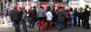 Protesta de afectados por la hipoteca en Logroño.