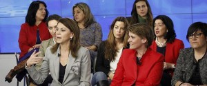 La secretaria general del PP, María Dolores Cospedal, en el acto celebrado en Madrid.