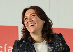 La alcaldesa de La Línea.