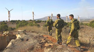 Soldados israelíes en los Altos del Golán.