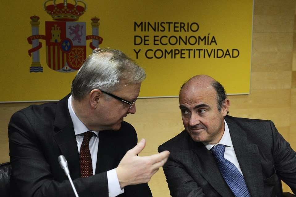 Luis de Guindos y Olli Rehn.