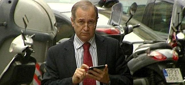 Martín Rodríguez-Sol, a su salida, este martes, de la fiscalía de Barcelona.