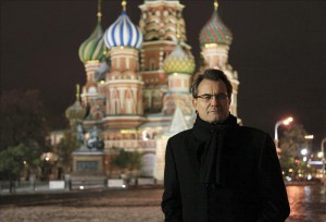 Artur Mas durante su visita a Moscú
