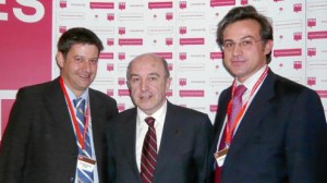 Antonio Quero, a la derecha, con Joaquín Almunia