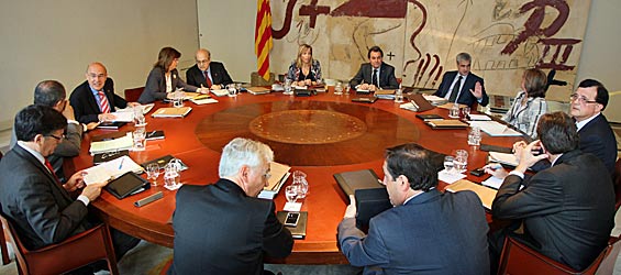 Reunión del Consejo Ejecutivo de la Generalidad correspondiente a la primera legislatura autonómica de Artur Mas