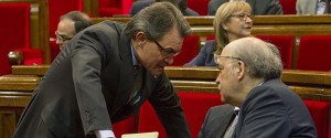 El presidente catalán, Artur Mas, en el Parlament.