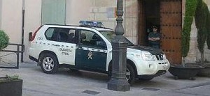 La Guardia Civil, esta mañana en el Ayuntamiento de Carvaca.