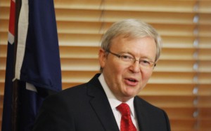 El primer ministro australiano, Kevin Rudd.