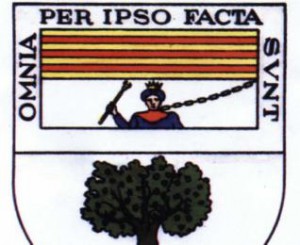 Escudo municipal de Canillas (Málaga) con Boabdil encadenado