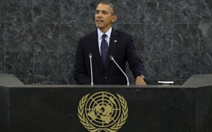 El presidente de EE UU, Barack Obama, pronuncia su discurso ante Naciones Unidas