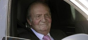 El Rey Juan Carlos, a su llegada al Hospital Quirón Madrid.