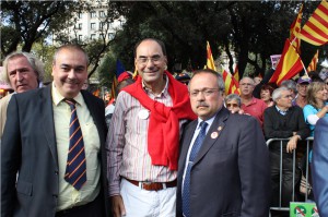 Vidal-Quadras, junto a Gerard Bellalta y Armando Robles