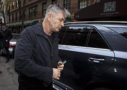 El actor Alec Baldwin, ayer en Nueva York.