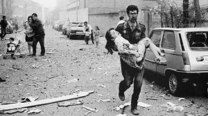 Paisaje del horror tras la explosión de Vic